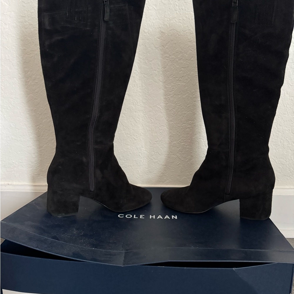 Cole Haan Women's Black Suede Denise Boot